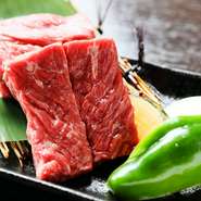 道産の和牛や知床和牛など、その日の入荷により上質なお肉をリーズナブルに楽しめるのも魅力の一つ。オーナーこだわりのお肉をご堪能頂けます。※写真はイメージです。