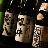 通常ドリンクメニューの他に、その時々の店主おすすめの銘柄もご用意しております。
