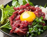 自家製塩だれのアッサリユッケ!!