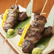 クセが無く、極上に柔らかい鹿肉の串焼き！