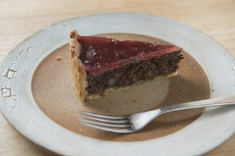 初体験の爽やかな甘さが際立つ『ドライフルーツのチョコタルト』