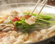 特上和牛のモツ鍋 白の黄金の白醤油味