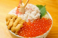 わがまま丼 一例(オーダー例 いくら&かに&ウニ)