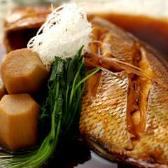 金目鯛カマ アラ煮付け