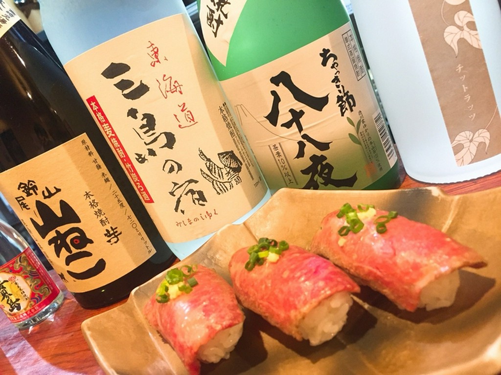 牛の炙りとにぎり寿司が絶妙な味わい『牛の炙りにぎり』