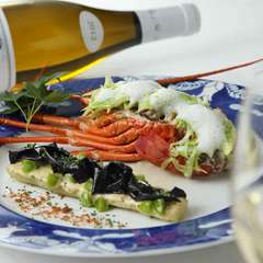 伊勢海老のポワレ　ナスとその姿コンフィ