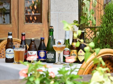 いつもとひと味違う、豊富なベルギービールを堪能