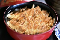 かなわ自慢の特製穴子めし　ふっくら蒸し焼きにしております