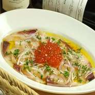 本日鮮魚のカルパッチョ