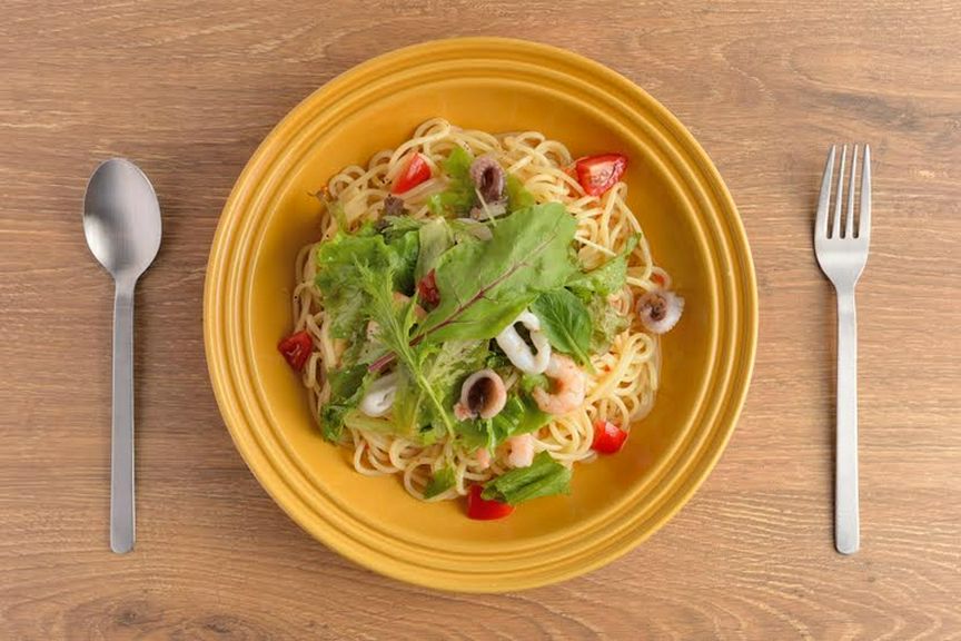 カルパッチョ風冷製サラダパスタ