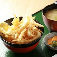 富山の宝石、サクサク感がたまらない『白海老天丼（味噌汁付）』
