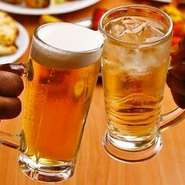 単品飲み放題2時間1300円(税込）～ご用意しております。＋300円でビールも付けられます。ぜひお気軽にご利用ください！