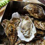 （5ヶ～）1200円~
（10ヶ）2000円
※5ヶ以上なら何個でも注文できます。
宮城県石巻市で朝獲りされた生牡蠣をカンカンに入れて酒蒸しに。漁師が浜で食べる調理法で、牡蠣の濃厚な旨みをオールシーズン味わえます。