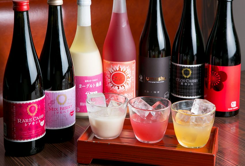 果実酒3種飲み比べ