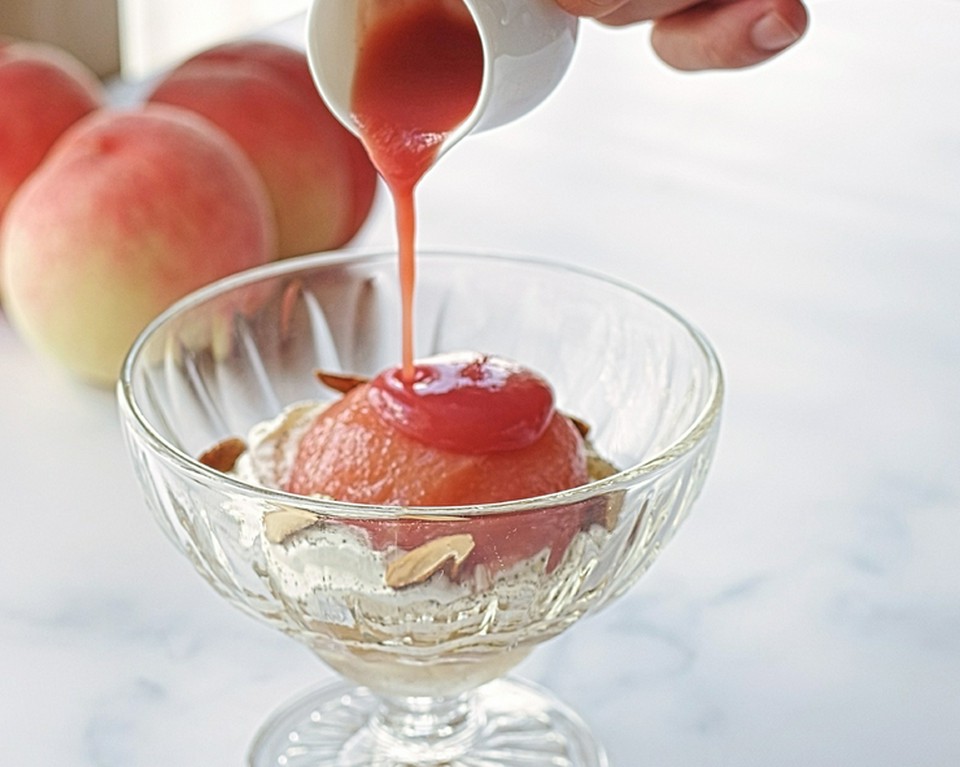 ピーチメルバ　ブノワ風  