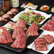 A5ランクの最高級黒毛和牛を、リーズナブルに食べられるとあって、肉好き女子に大好評。記念日などには『デザートプレート』も対応可能なのがうれしい。