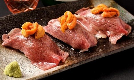 サーロイン雲丹肉寿司