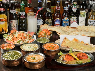 インド料理を味わいながら、インドビールで乾杯