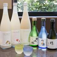 「作」「滝流水」「るみ子の酒」など、三重県の地酒を取り揃え