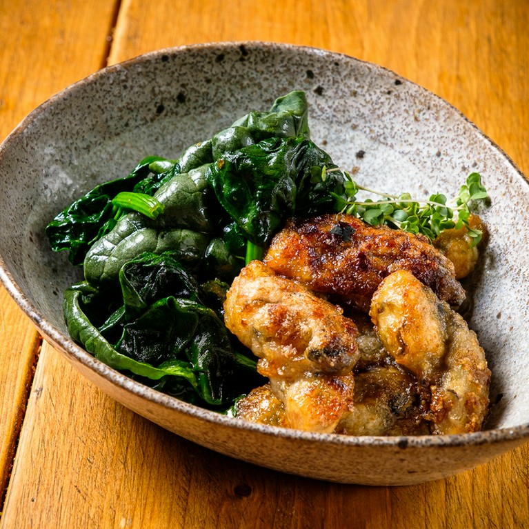 牡蠣と旬菜のソテー