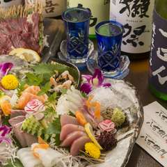 料理長厳選。新鮮な魚介をふんだんに盛り込んだ『刺盛り』で、旬の旨みを味わい尽くす
