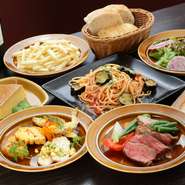 季節ごとに内容が変わるパーティープランは、人気の料理がセットされ、とてもおトクな内容です。シェフ手作りの料理の数々を味わうことができます。男性にも女性にも好評です。