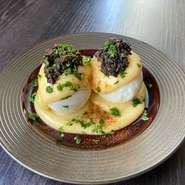 卵、マヨネーズ、トリュフの最強組み合わせ。