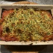 トリッパの食感とパン粉のサクサクが相性バッチリ。