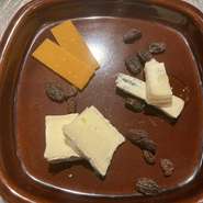 チーズの盛り合わせ