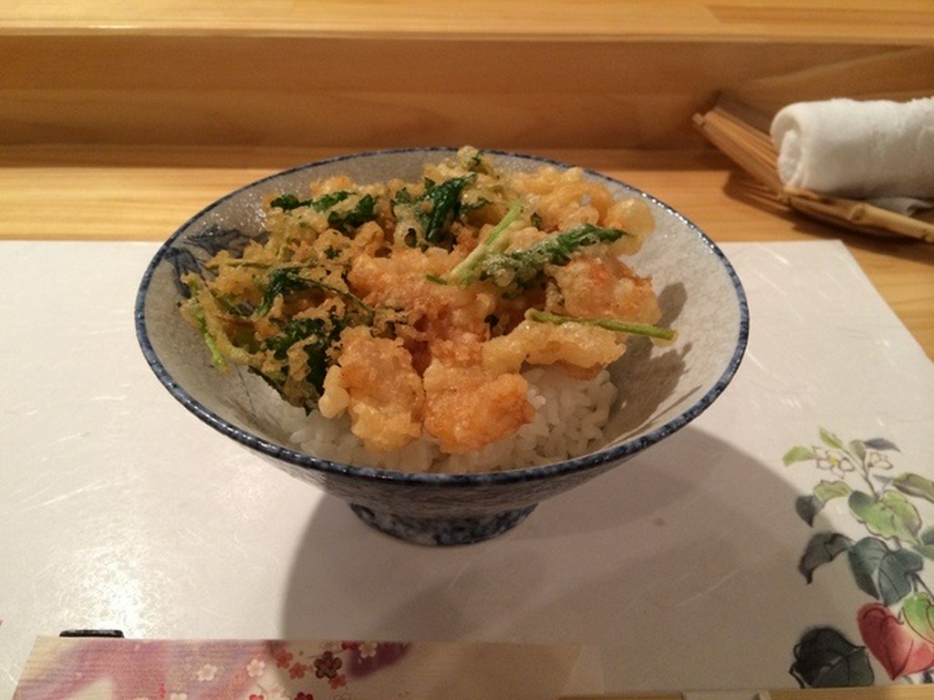 小かき揚げ天丼