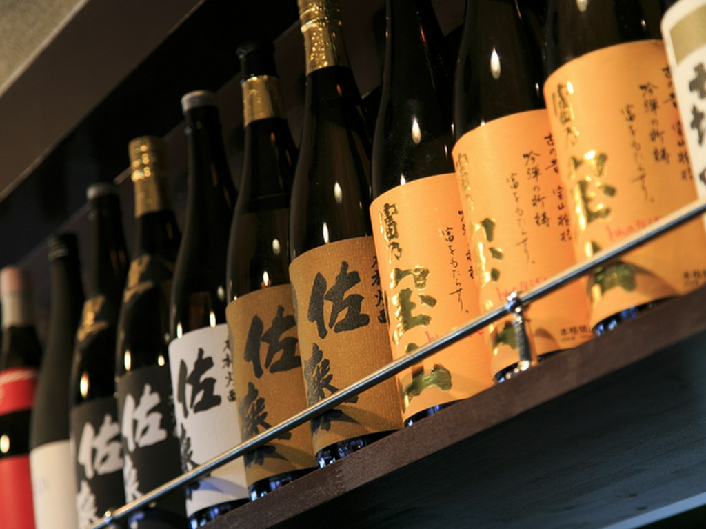 充実したラインナップのお酒も用意されています