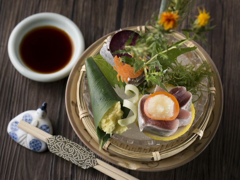 まるで芸術品のような美しさの鰯の『刺身』