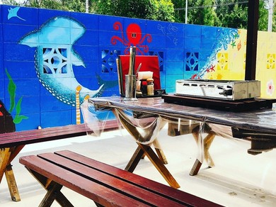 テラス席がある