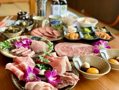 石垣牛&あぐー豚コース