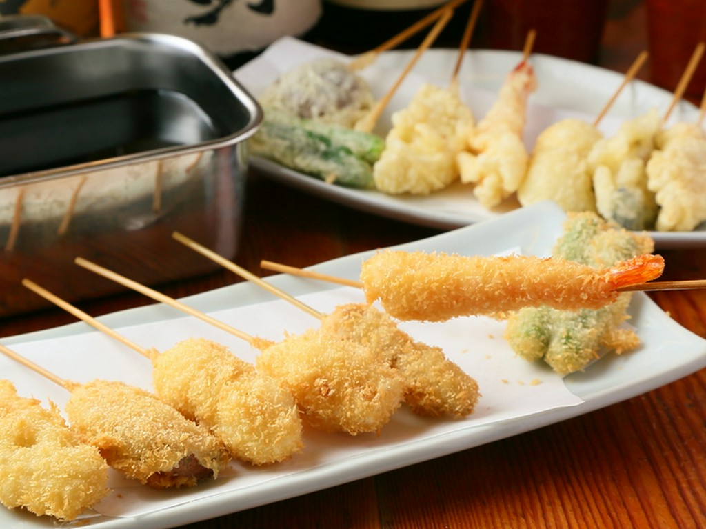 しっかりとした味と軽い食感が自慢の『串カツ＆串天』