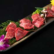 ロース・クラシタカルビ・とうがらし(上ヘレ肉)　ハラミ　赤身