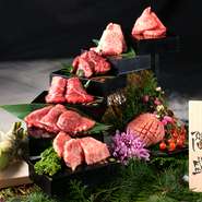 兵庫県産最高級のブランド肉のとろける美味しさで思い出に残るひとときをお過ごしください。