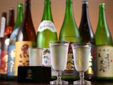 京都の地酒にこだわり。冷酒を中心としたラインナップ
