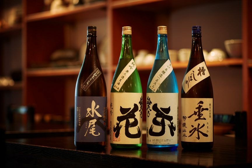 おすすめの温度帯ごとにラインナップした日本酒