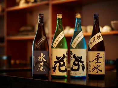 おすすめの温度帯ごとにラインナップした日本酒