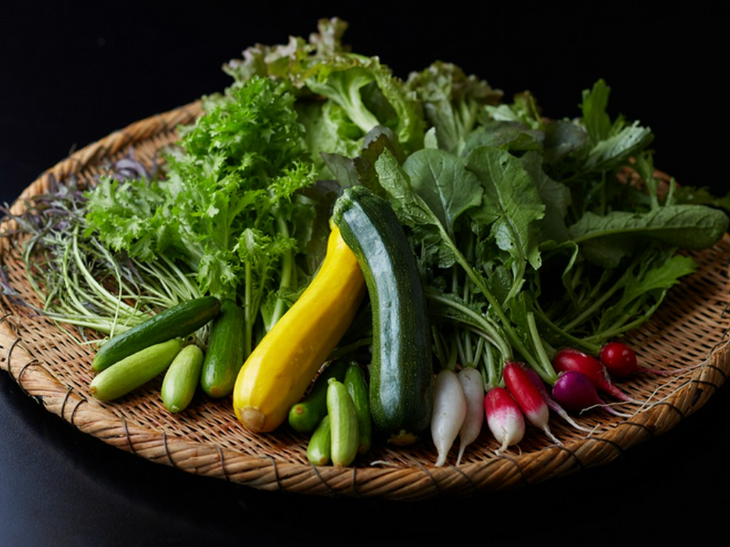 契約農家で丹精込めてつくられる、とれたての野菜を