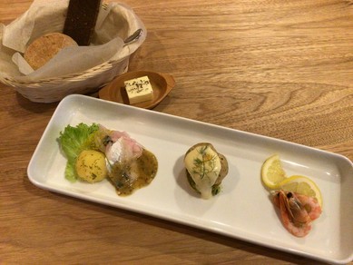 北欧の前菜3種盛り合わせ