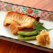 真名鰹　味噌幽庵焼