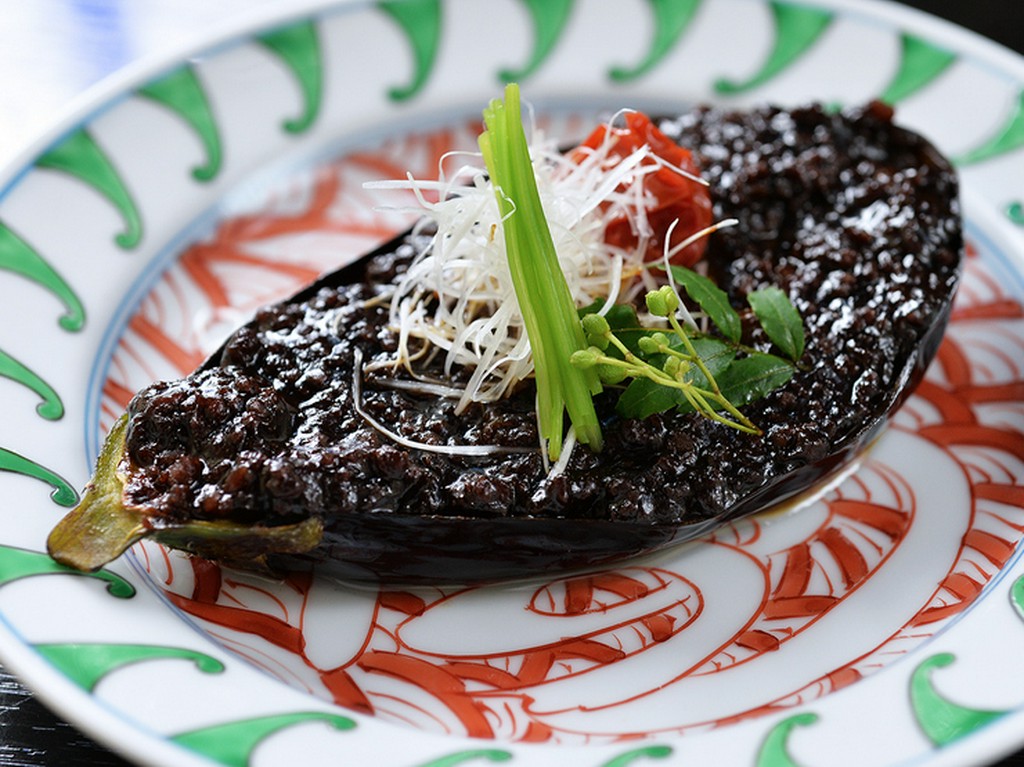 京風に仕立てた深みのある味わいの『米茄子田楽』