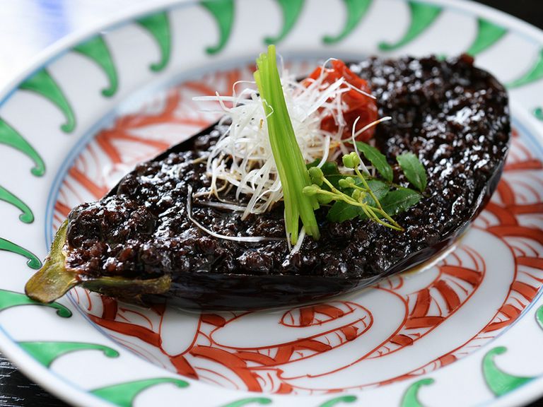 京風に仕立てた深みのある味わいの『米茄子田楽』