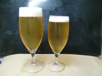 生ビール小サイズもあります。