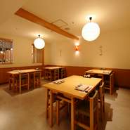 【宴会向きの席】落ち着きの和の空間テーブル席