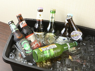 ワールド・ビアカップを勝ち抜いたビールを種類豊富に用意！