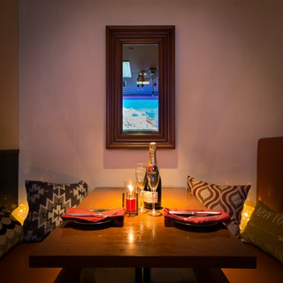 1日2組限定のBOXソファー席【2～4名様用】