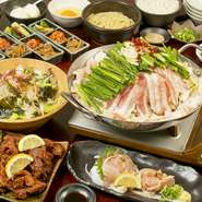 ※コース料理の価格は税込価格となっております。
※【要予約】4名様より承ります。前日までにご予約下さい。
※当日キャンセルは、料理分のみキャンセル料を頂きます。
※基本、退席時間は飲み放題の時間でお願い致します。